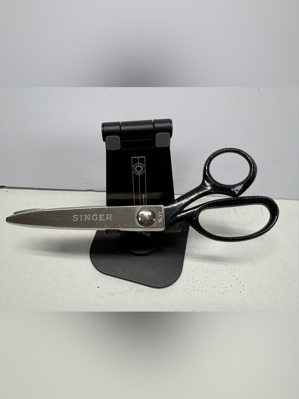 Vintage Singer Pinking Shears 1577 Black Handle Made In Brazil